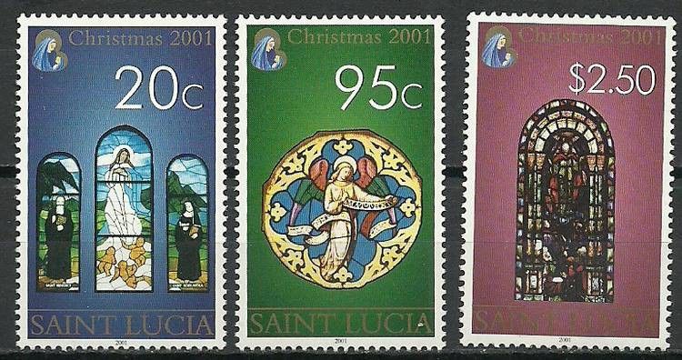 Znaczek Saint Lucia 2001 Mi 1153-1155 Czyste **