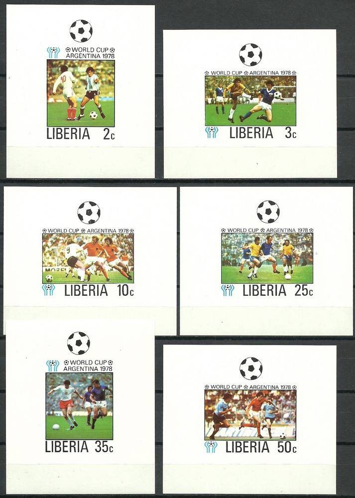 Znaczek Liberia 1978 Mi lx 1061-1066B Czyste **