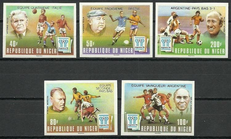 Znaczek Niger 1979 Mi 639-643B Czyste **