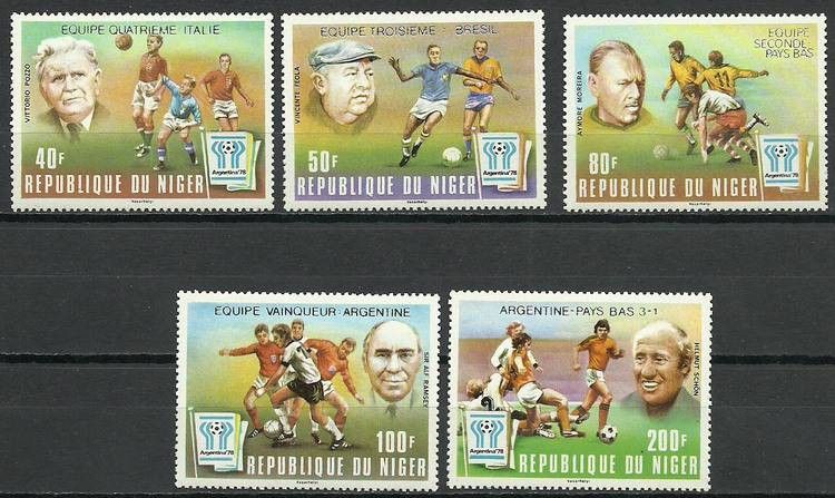 Znaczek Niger 1978 Mi 639-643 Czyste **