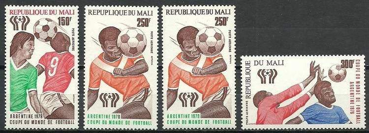 Znaczek Mali 1978 Mi 625-627typI+II Czyste **