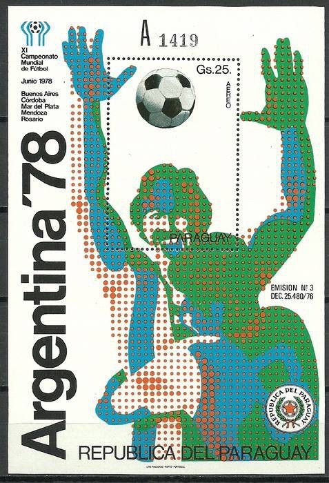 Znaczek Paragwaj 1978 Mi bl 324a Czyste **