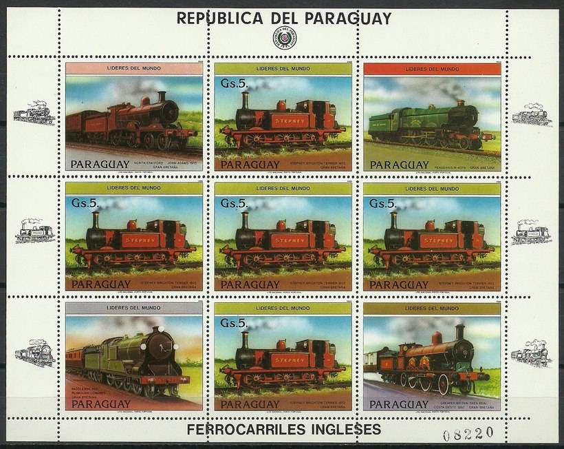 Znaczek Paragwaj 1984 Mi ark 3785 Czyste **