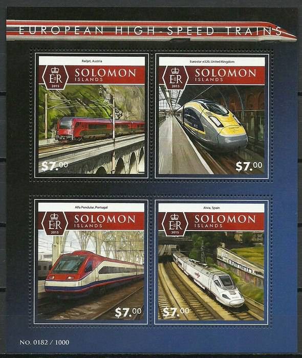 Znaczek Wyspy Salomona 2015 Mi ark 3431-3434 Czyste **