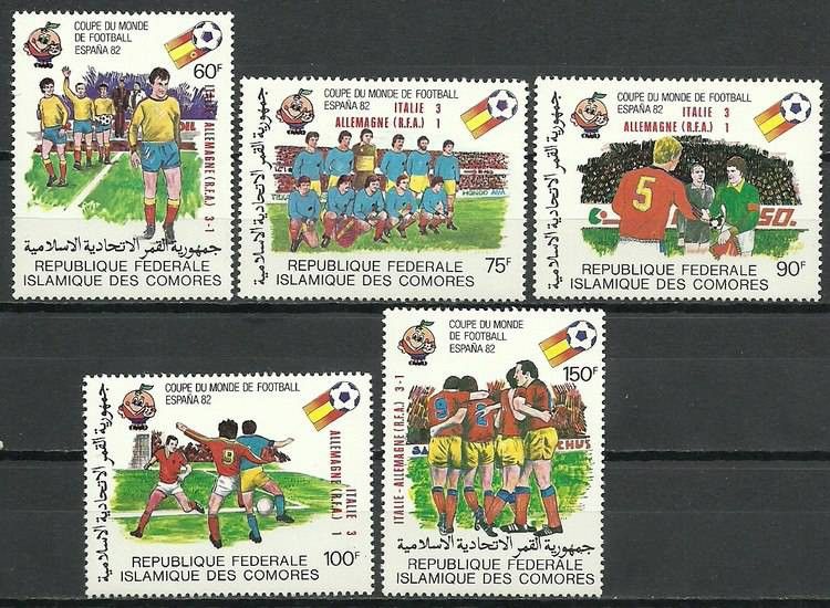Znaczek Komory 1982 Mi 665-669 Czyste **