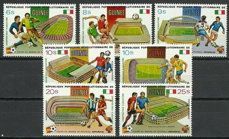 Znaczek Gwinea 1982 Mi 920-926 Czyste **