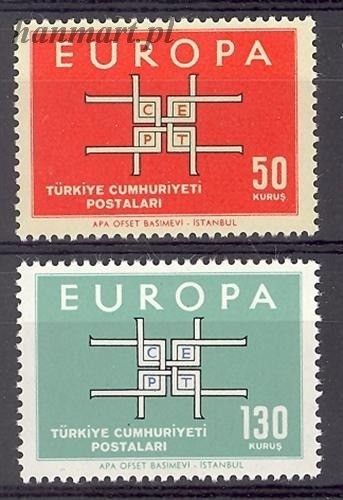 Znaczek Turcja 1963 Mi 1888-1889 Czyste **