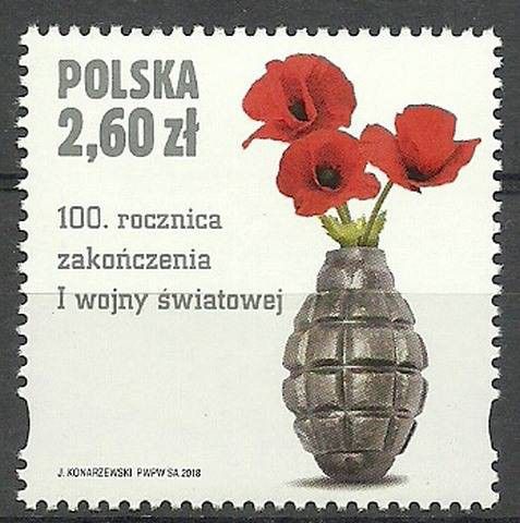 Znaczek Polska 2018 Mi 5053 Fi 4903 Czyste **