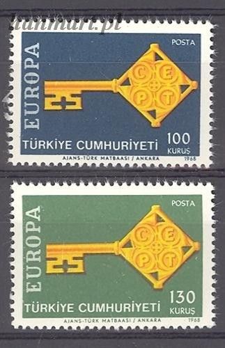 Znaczek Turcja 1968 Mi 2095-2096 Czyste **