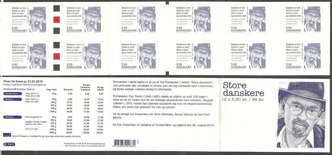 Znaczek Dania 2010 Mi mh 1613 Czyste **