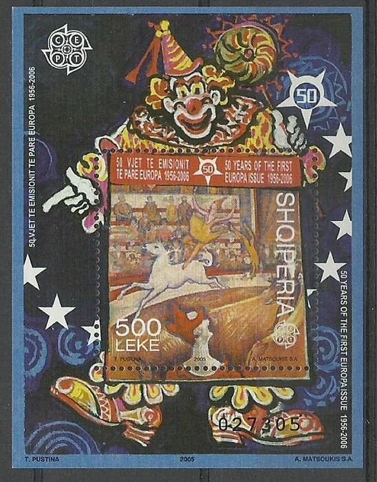Znaczek Albania 2005 Mi bl 157 Czyste **