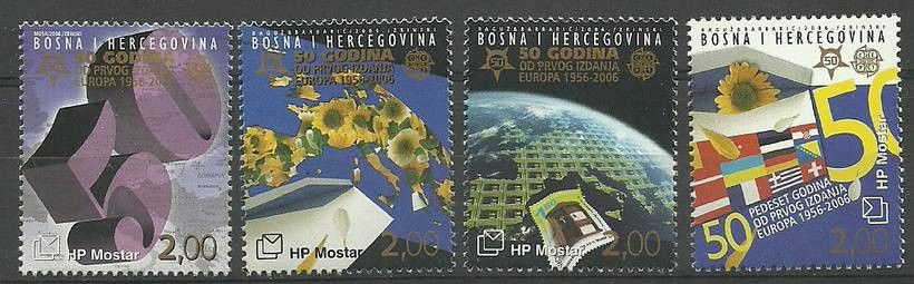 Znaczek Mostar 2006 Mi 166-169 Czyste **