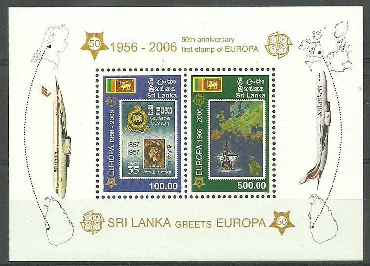 Znaczek Sri Lanka 2006 Mi bl 102 Czyste **