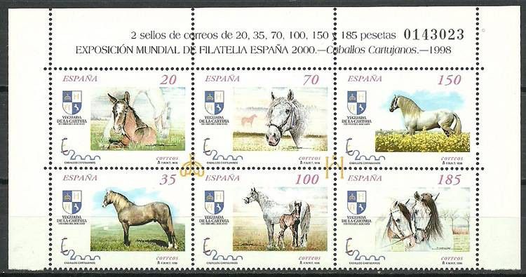 Znaczek Hiszpania 1998 Mi 3443-3448I Czyste **