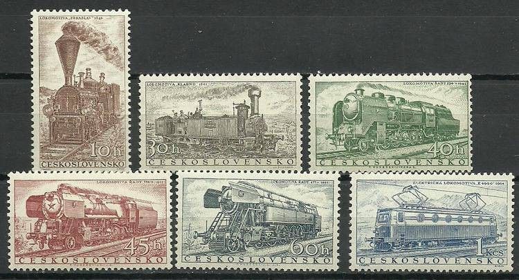 Znaczek Czechosłowacja 1956 Mi 988-993 Czyste **