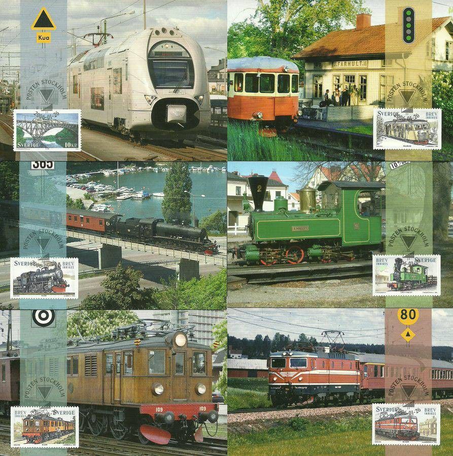 Znaczek Szwecja 2006 Mi 2510-2515 Karta Max