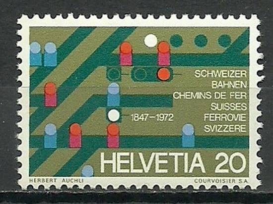 Znaczek Szwajcaria 1972 Mi 965 Czyste **