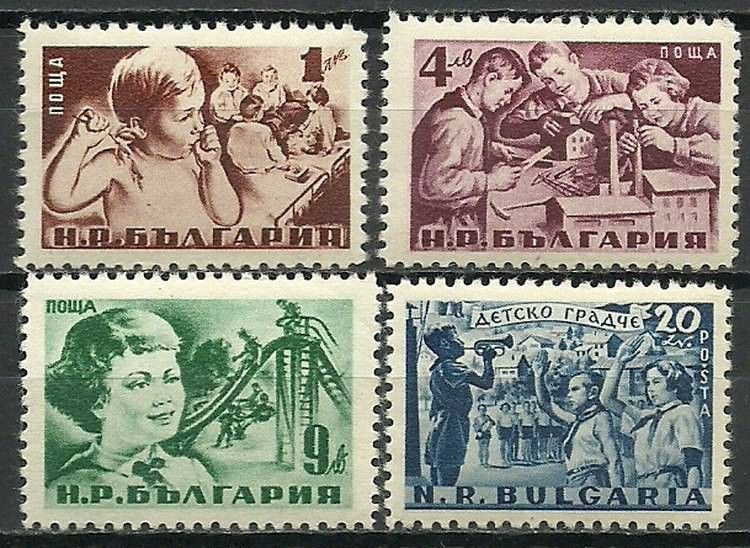 Znaczek Bułgaria 1951 Mi 801-804 Czyste **