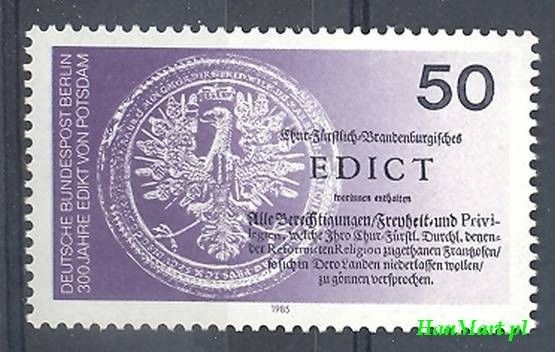 Znaczek Berlin Niemcy 1985 Mi 743 Czyste **