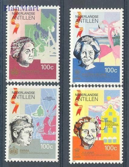 Znaczek Antyle Holenderskie 1990 Mi 694-697 Czyste **