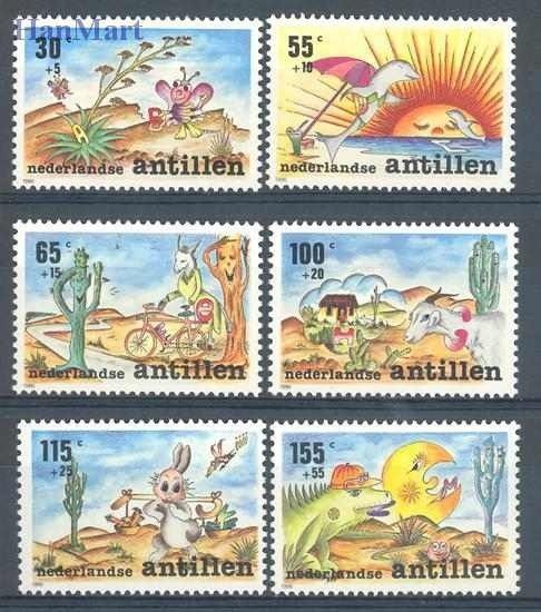 Znaczek Antyle Holenderskie 1990 Mi 700-705 Czyste **