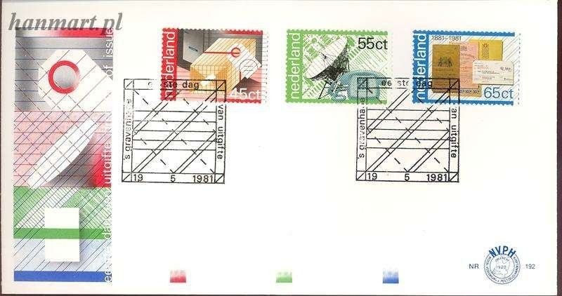 Znaczek Holandia 1981 Mi 1180-1182 FDC