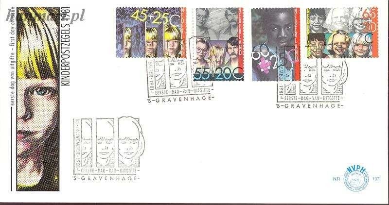 Znaczek Holandia 1981 Mi 1193-1196 FDC