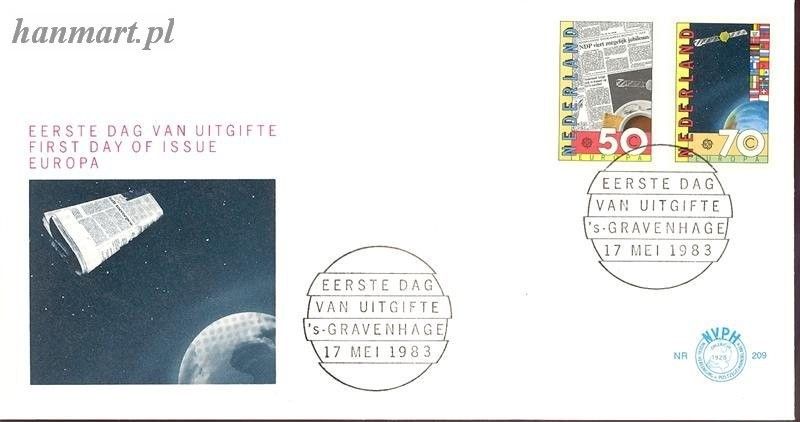 Znaczek Holandia 1983 Mi 1232-1233 FDC