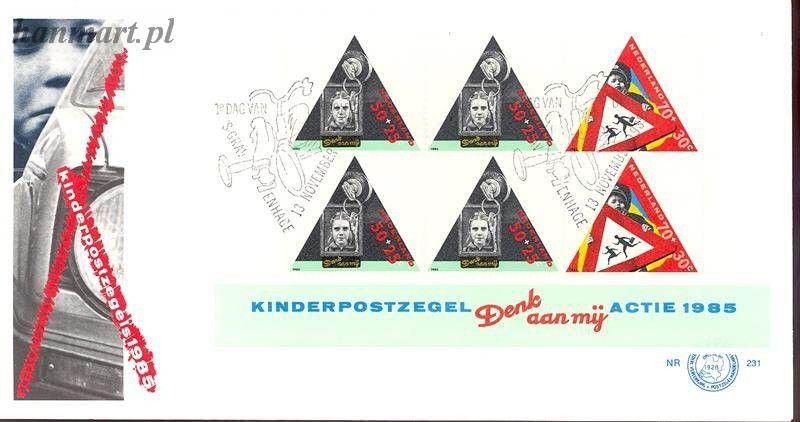 Znaczek Holandia 1985 Mi bl 28 FDC
