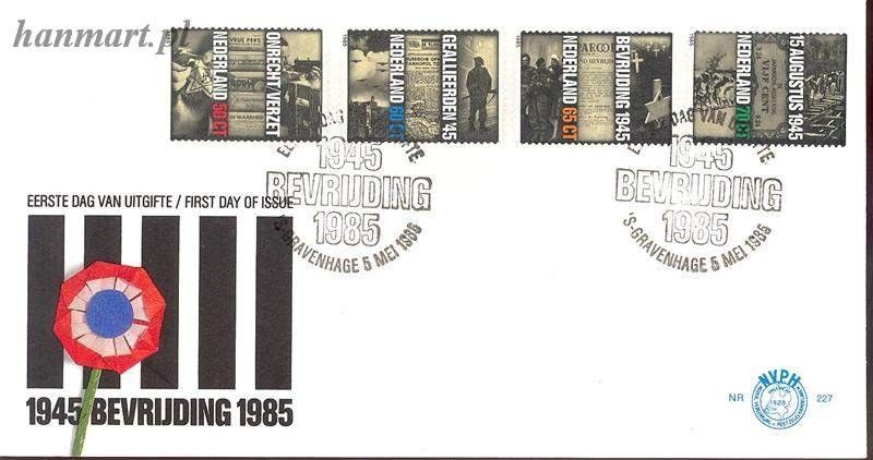 Znaczek Holandia 1985 Mi 1270-1273 FDC
