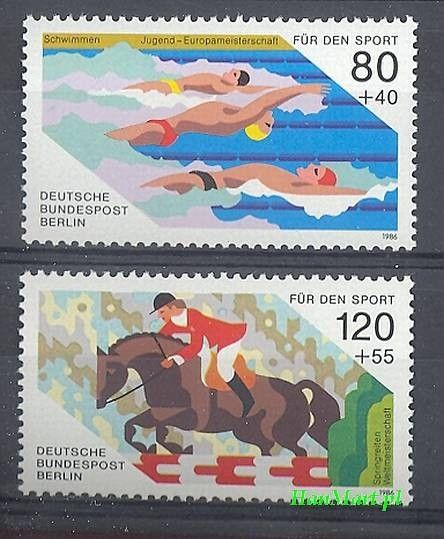 Znaczek Berlin Niemcy 1986 Mi 751-752 Czyste **