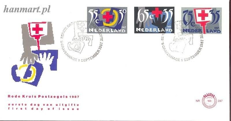 Znaczek Holandia 1987 Mi 1323-1325 FDC