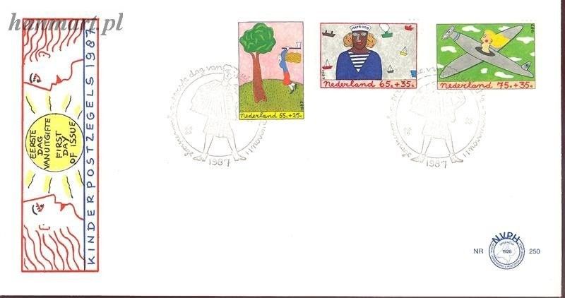 Znaczek Holandia 1987 Mi 1328-1330 FDC