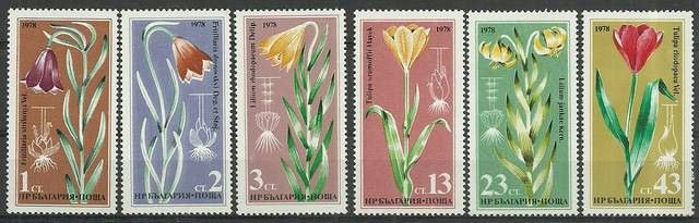 Znaczek Bułgaria 1978 Mi 2686-2691 Czyste **