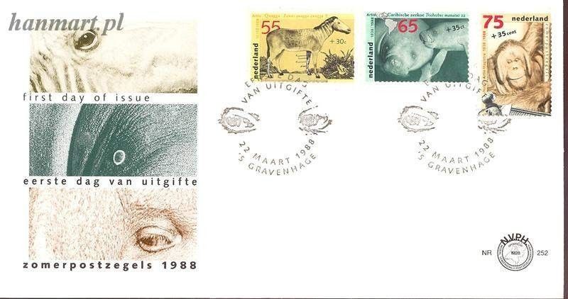 Znaczek Holandia 1988 Mi 1339-1341 FDC