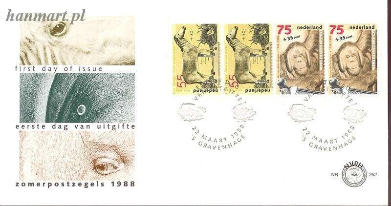 Znaczek Holandia 1988 Mi 1339+1341 FDC
