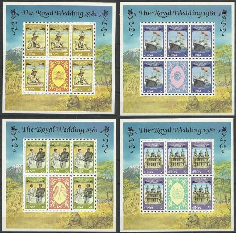 Znaczek Kenia 1981 Mi ark 192-195 Czyste **