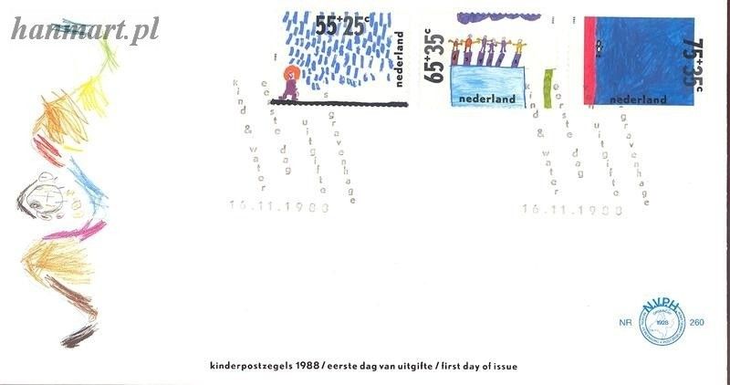 Znaczek Holandia 1988 Mi 1353-1355 FDC