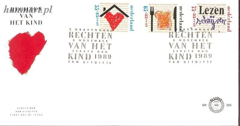 Znaczek Holandia 1989 Mi 1371-1373 FDC