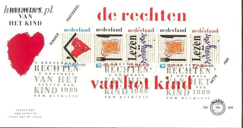 Znaczek Holandia 1989 Mi bl 33 FDC