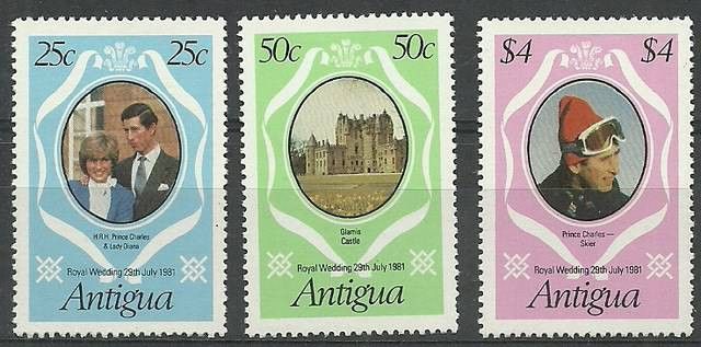 Znaczek Antigua i Barbuda 1981 Mi 628-630C Czyste **