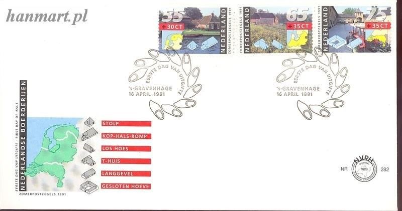 Znaczek Holandia 1991 Mi 1403-1405 FDC