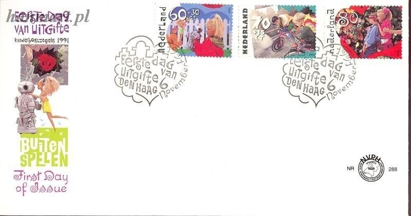 Znaczek Holandia 1991 Mi 1423-1425 FDC
