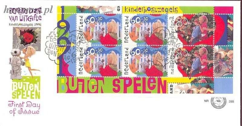 Znaczek Holandia 1991 Mi bl 35 FDC
