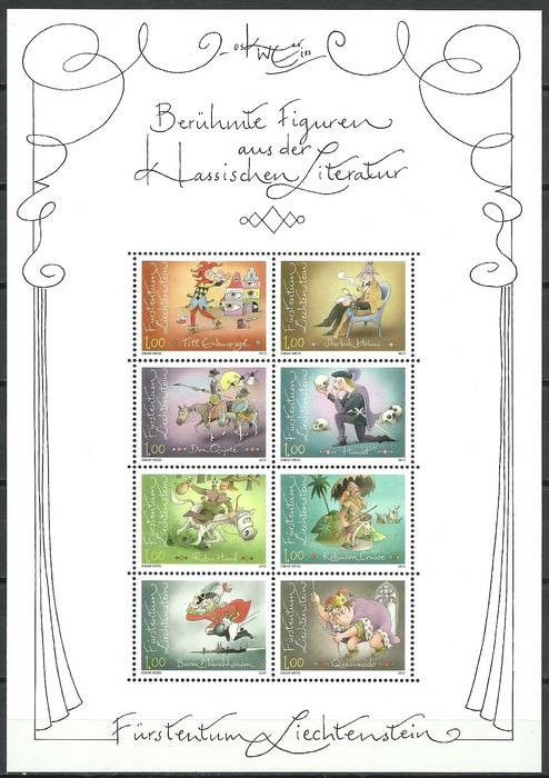 Znaczek Liechtenstein 2012 Mi ark 1643-1650 Czyste **