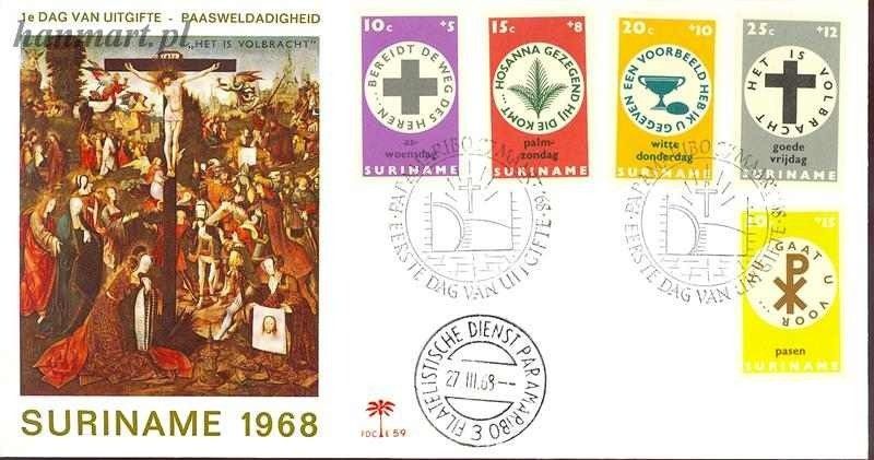 Znaczek Surinam 1968 FDC