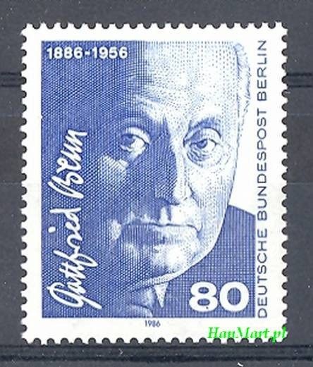 Znaczek Berlin Niemcy 1986 Mi 760 Czyste **