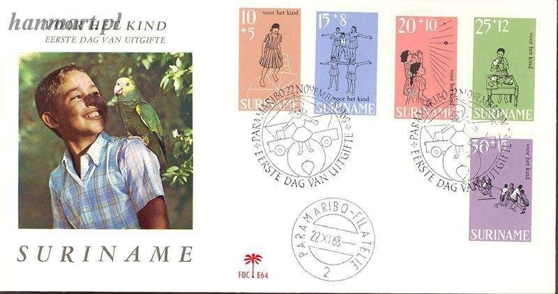 Znaczek Surinam 1968 FDC