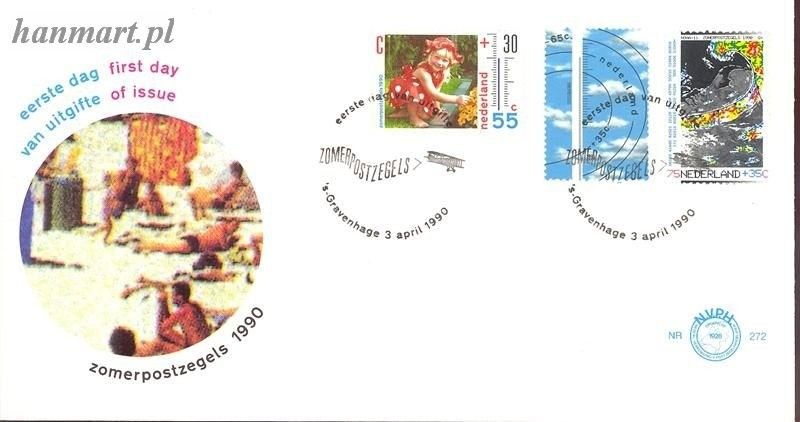 Znaczek Holandia 1990 Mi 1379-1381 FDC