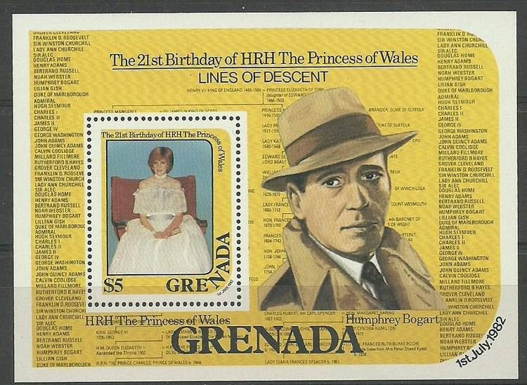 Znaczek Grenada 1982 Mi bl 106 Czyste **